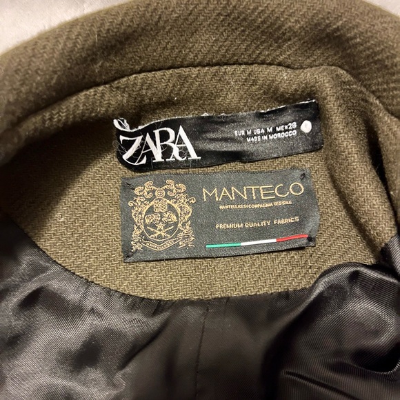 Zara wool blend military jacket Size M - Picture 5 of 5